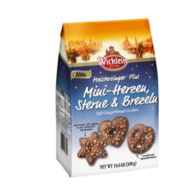 Imbieriniai meduoliai Mini-Hearts su migdolais, 300 g