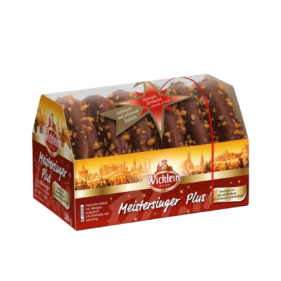 Imbieriniai meduoliai su pienišku šokoladu ir migdolais Meisersinger, 200 g