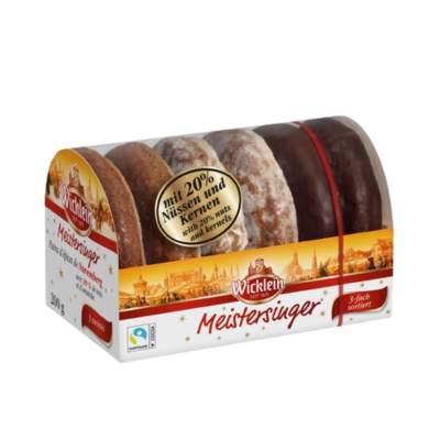 Trijų skonių imbieriniai meduoliai Meistersinger, 200 g