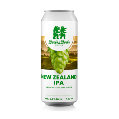 BEAR&BOAR New Zealand IPA 6,5% 0,44L alus [D.]