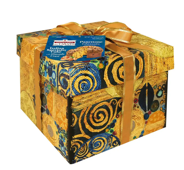 Panettone pyragas su migdolų riešutų plutele, dežutėje, 1 kg