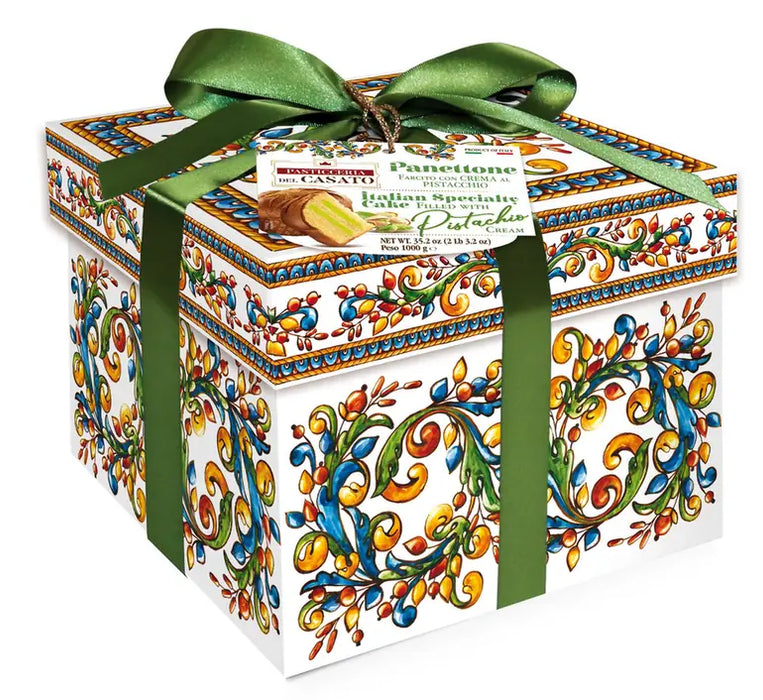 Panettone pyragas su pistacijų kremo įdarų, dežutėje, 1 kg