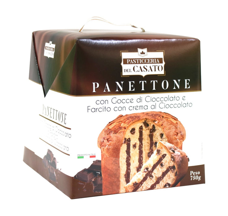 Italiðkas PANETTONE pyragas su ðokoladinio kremo ádaru ir tamsaus ðokolado gabaliukais