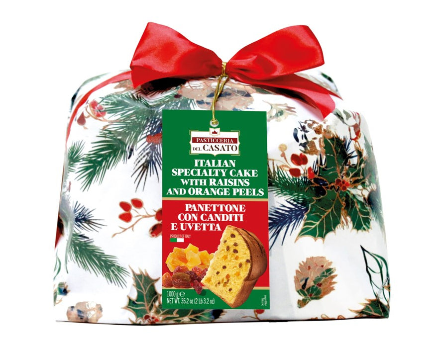 Klasikinis italiðkas PANETTONE pyragas su razinomis ir apelsinø þievelëmis
