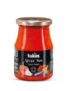 Śvelni paprikų ir baklažanų tyrė Ajvar TUKAS, 350 g