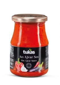 Aštri paprikų ir baklažanų tyrė Ajvar TUKAS, 350 g