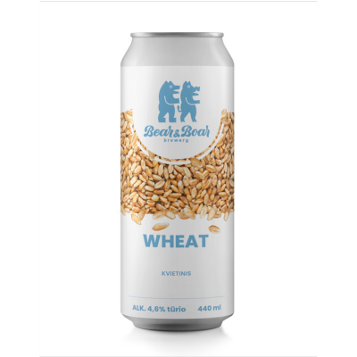 BEAR&BOAR Wheat 4,6% 0,44L alus [D.]