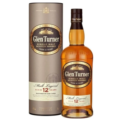 Glen Turner 12 YO Single Malt Scotch Whisky 0.7L (40%) + GB