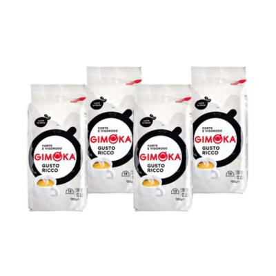 Kavos pupelės GIMOKA Gusto Ricco,4 x 1 kg