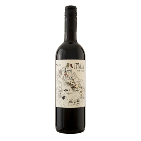Raudonas sausas vynas I'TALJA Rosso Italiano 0,75 l 13%
