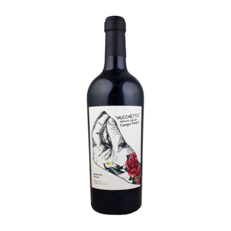 Raudonas sausas vynas MUCCHIETTO Puglia Primitivo, 0,75 l