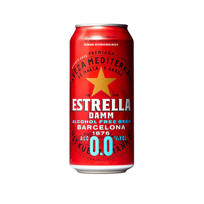 Nealkoholinis alus ESTRELLA DAMM BARCELONA 0,5L (0%) [D.] (24)