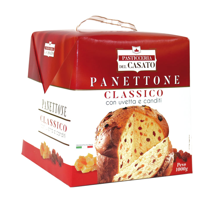 Itališkas PANETTONE pyragas su razinomis ir apelsinų žievelėmis, 500 g