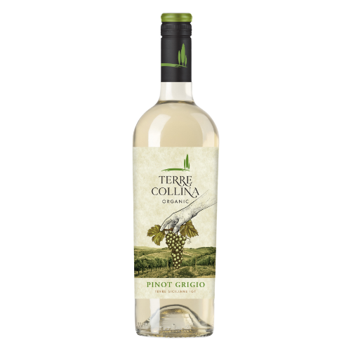 TERRE COLLINA Organic Pinot Grigio Terre Siciliane IGT (12%) 0.75L