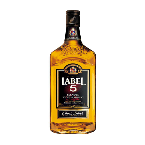 LABEL 5 Classic Black Blended Scotch Whisky (40%) 0,5L