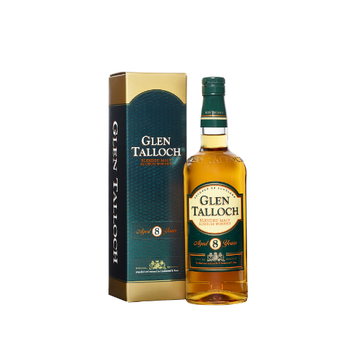 GLEN TALLOCH 8YO Blended Malt Scotch Whisky (40%) 0,70L + GB