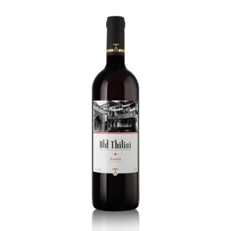 Old Tbilisi Alazani raudonasis pusiau saldus vynas 0.75L (12%)