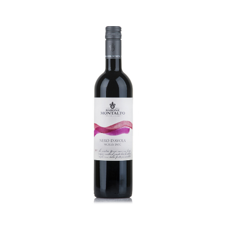 Vynas Barone Montalto Nero Davola 13.5% Raud. Saus. 0 75L Vynas