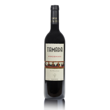 Tamada Pirosmani raudonasis pusiau saldus vynas 0,75L (12%)