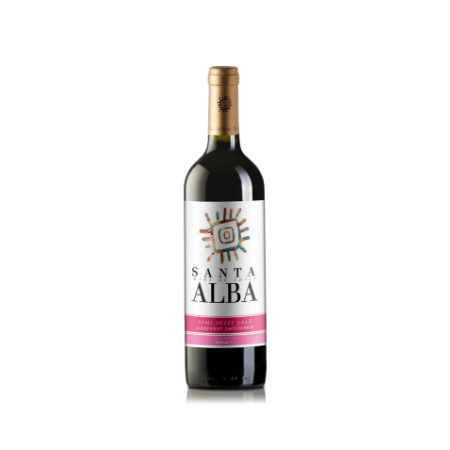 Vynas Santa Alba Cabernet Sauvignon 12.5% Raud. P.sald. 0 75L Vynas