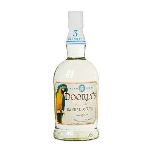 Doorlys 3Yo White Barbados Rum 0.7L (40%) Romas